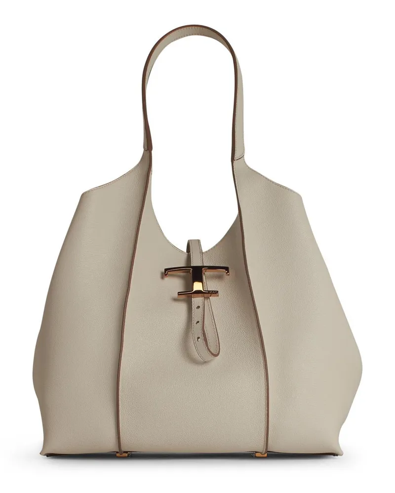 TOD'S Zeitlose“ weiße Lear-Tasche White
