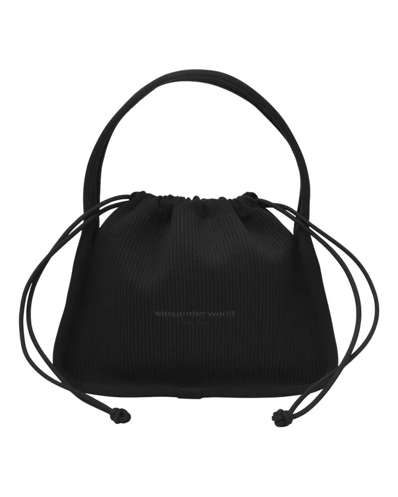 Alexander Wang Ryan kleine Tasche in schwarzen Leinwand Schwarz