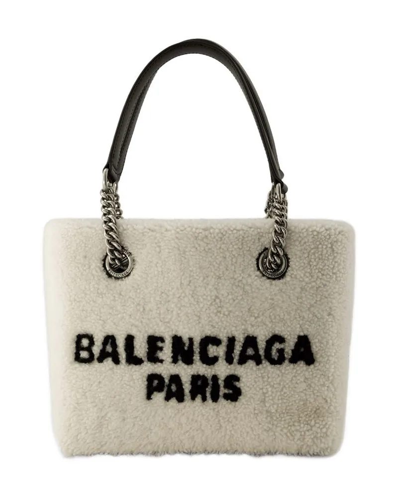 Balenciaga Zollfrei S Shopper Bag  gefälschter Fell Beige Beige