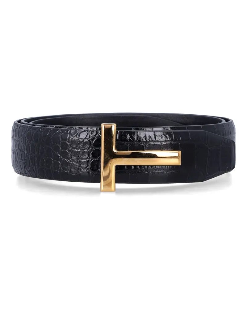 Tom Ford Gürtel Schwarz Black