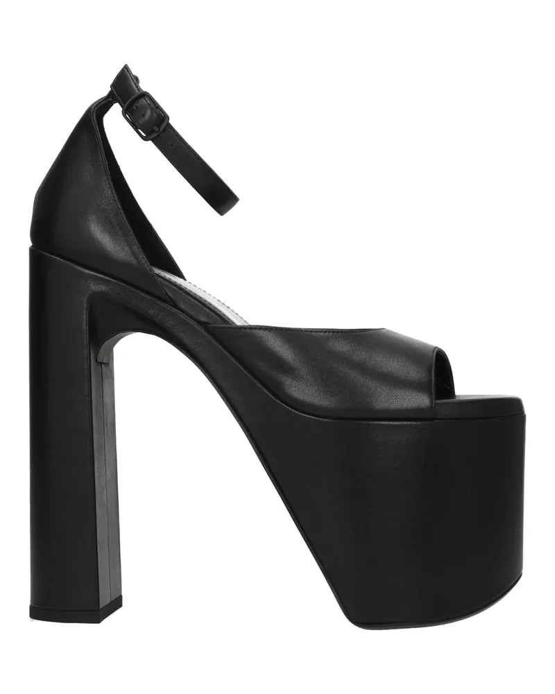 Balenciaga Damens Ledersandalen Schwarz -