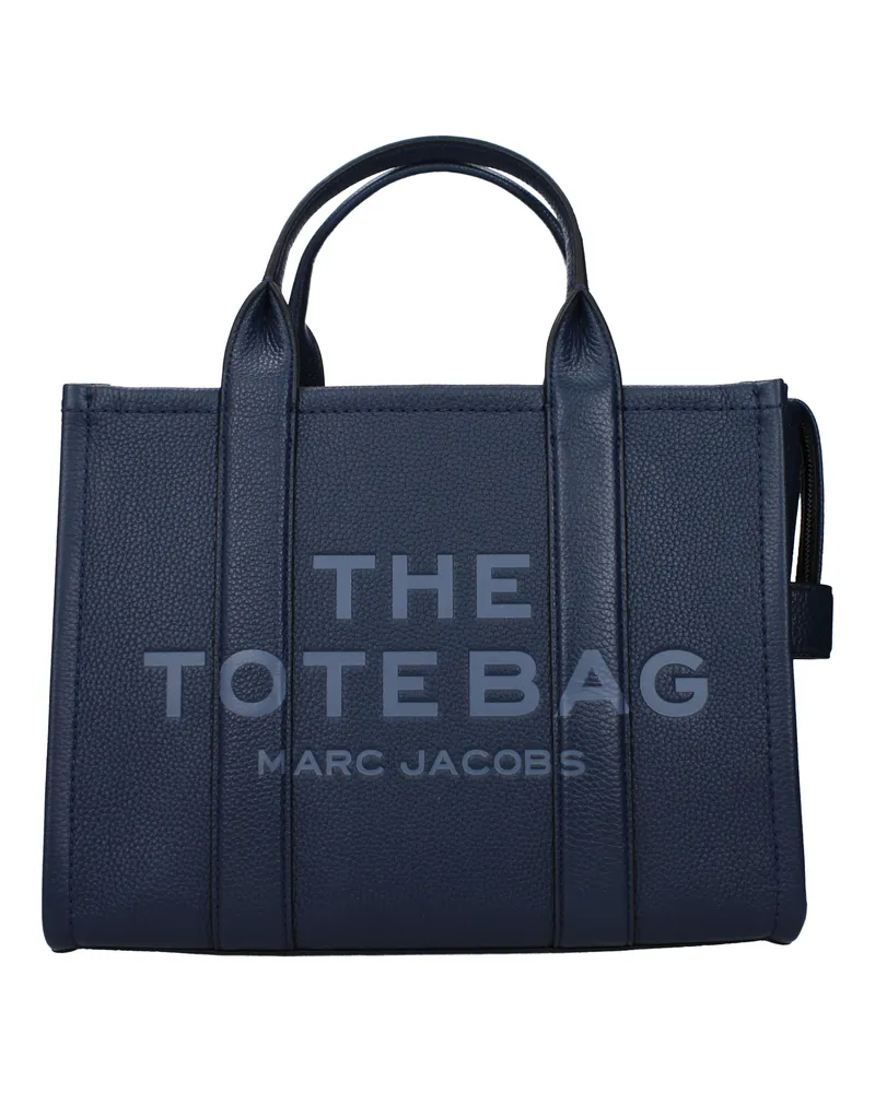 Marc Jacobs Handtaschen The Tote Bag Damen Leder Blau/Meer -