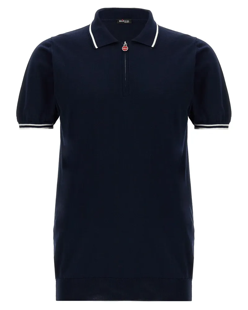 Kiton Ciro' Polo -Shirt Blue