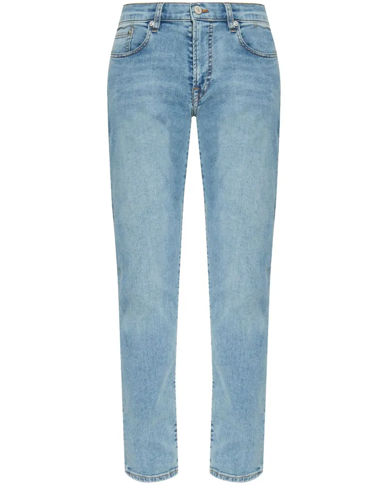Paul Smith PS von Paul Smith verjüngte sich Denim -Baumwolljeans Clear