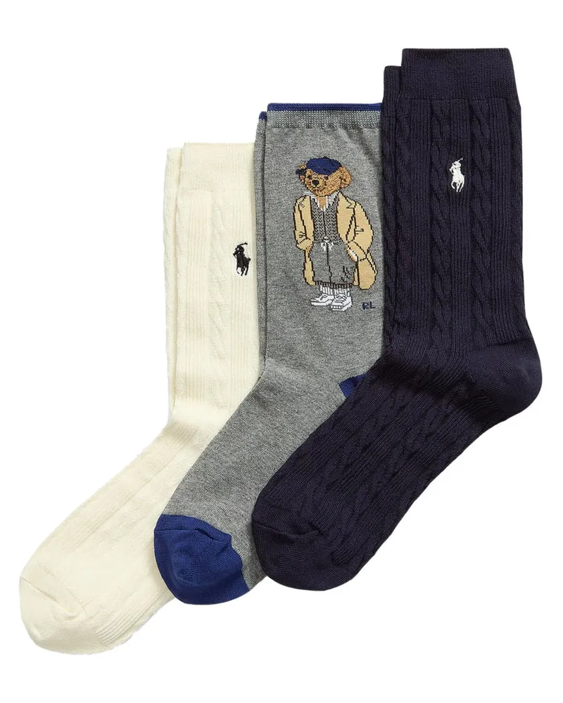 Ralph Lauren 3 Packsocken Multicolour