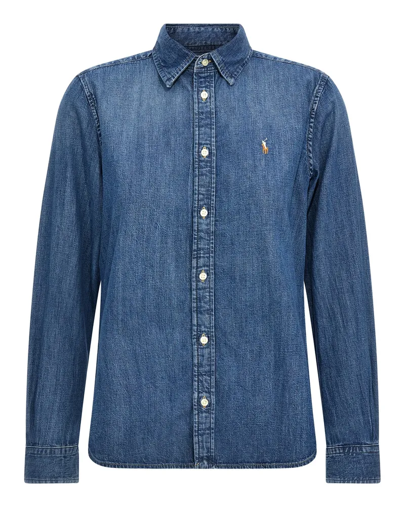 Ralph Lauren Logo -Hemd Blue
