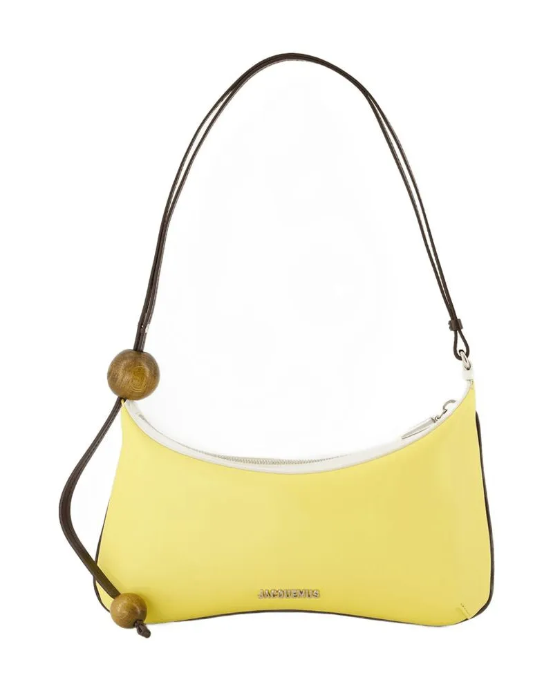 Jacquemus Le Grand Bisou Perle Umhängetasche  Leder Gelb Gelb