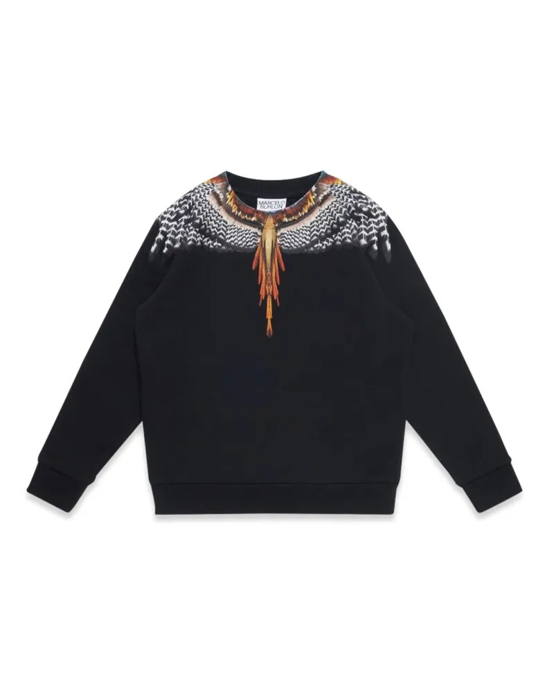 Marcelo Burlon | County of Milan Marcelo Burlon County aus Milan Black Grizzly Wings Crewneck Black