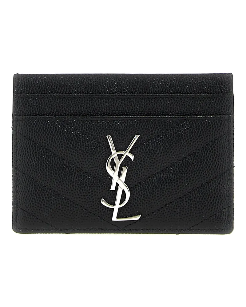 Saint Laurent Geldbörse 'Cassandras Black