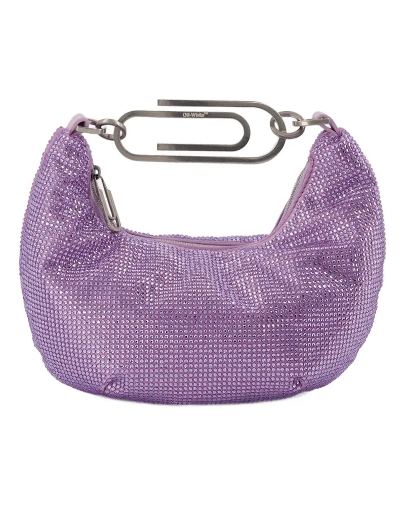 OFF-WHITE Binderclip 20 Beutel in Strass / Lilac Lila