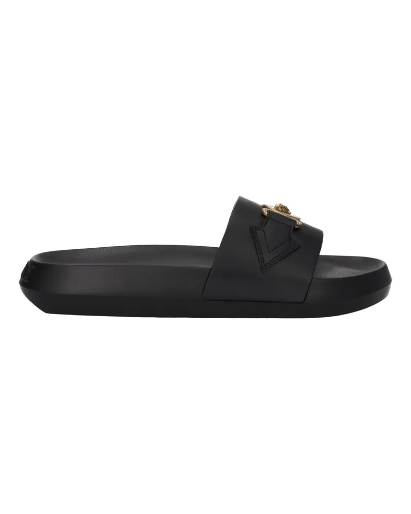 Versace Pantoffeln und Hufe Medusa Biggie Man Haut schwarz -