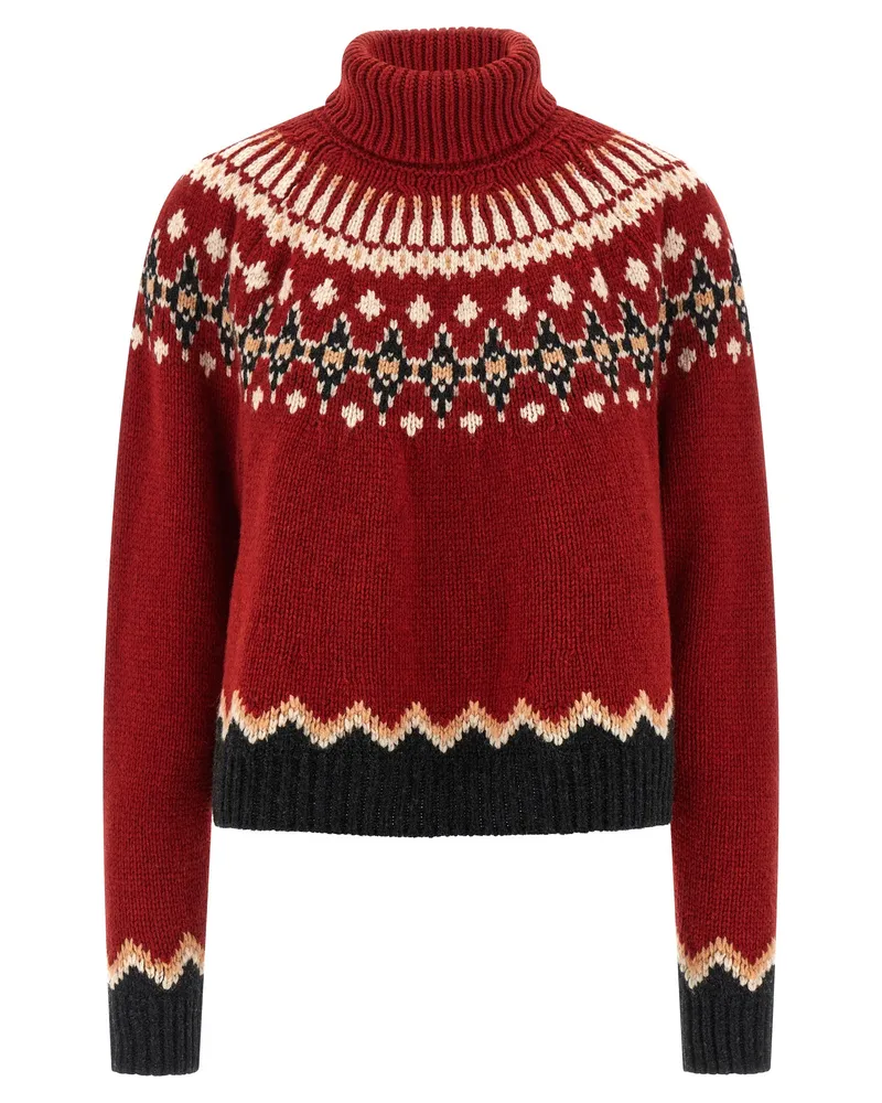Alanui süßer Winter' Rollkragenpullover Red