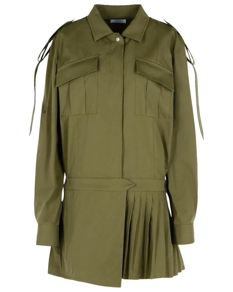OFF-WHITE Savana' grünes Baumwollkleid Green
