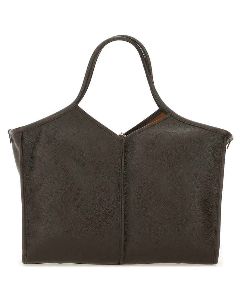 HEREU Hieru "Calella Squared" mittelgroße Tasche Brown