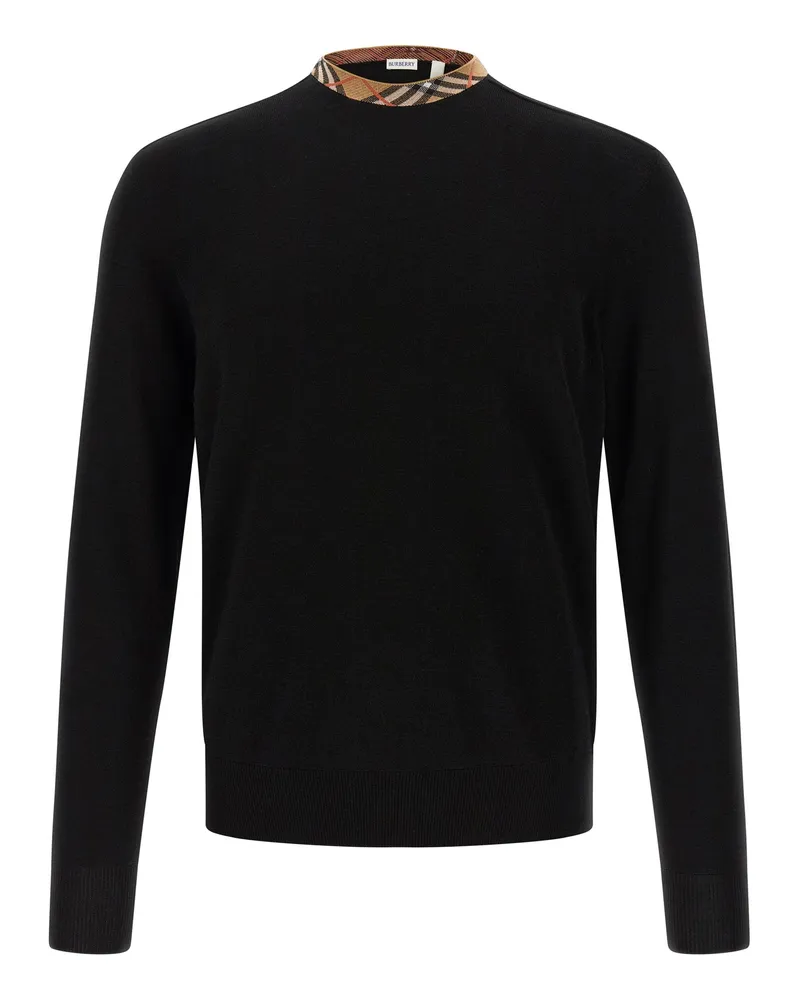 Burberry Check' Pullover Black