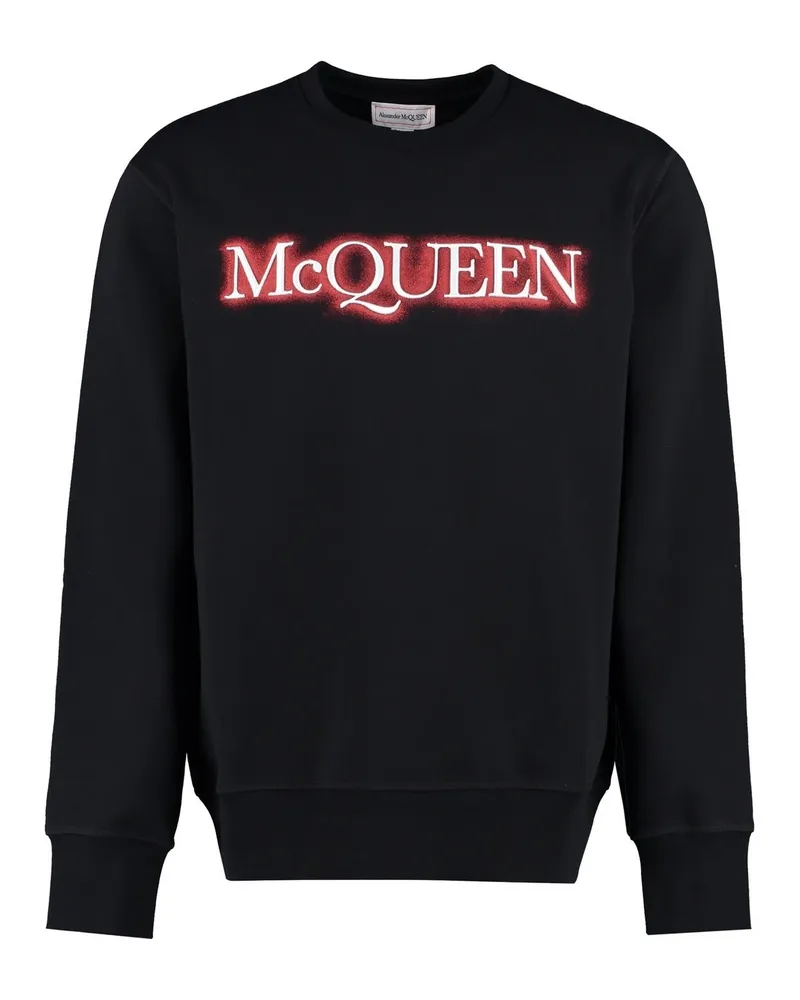 Alexander McQueen Logo Sweatshirt Schwarz