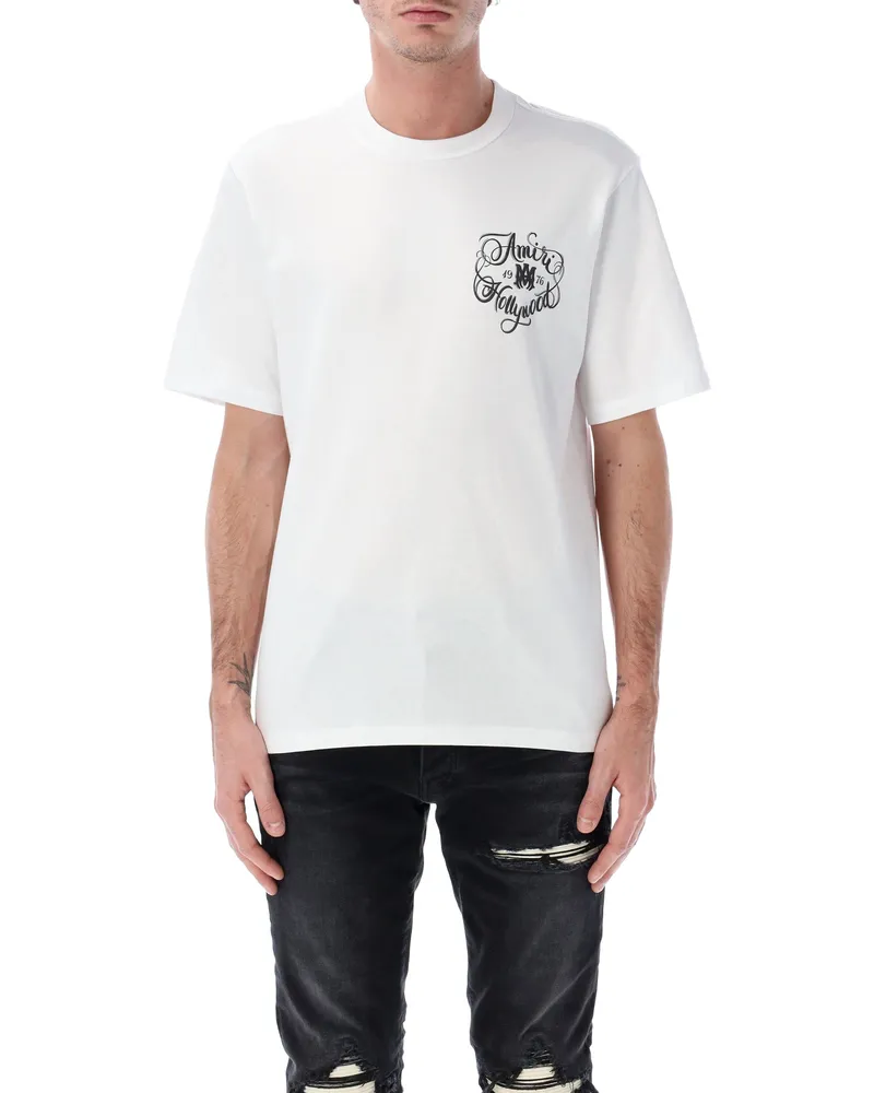 Amiri T-Shirts und Polos Weiß White