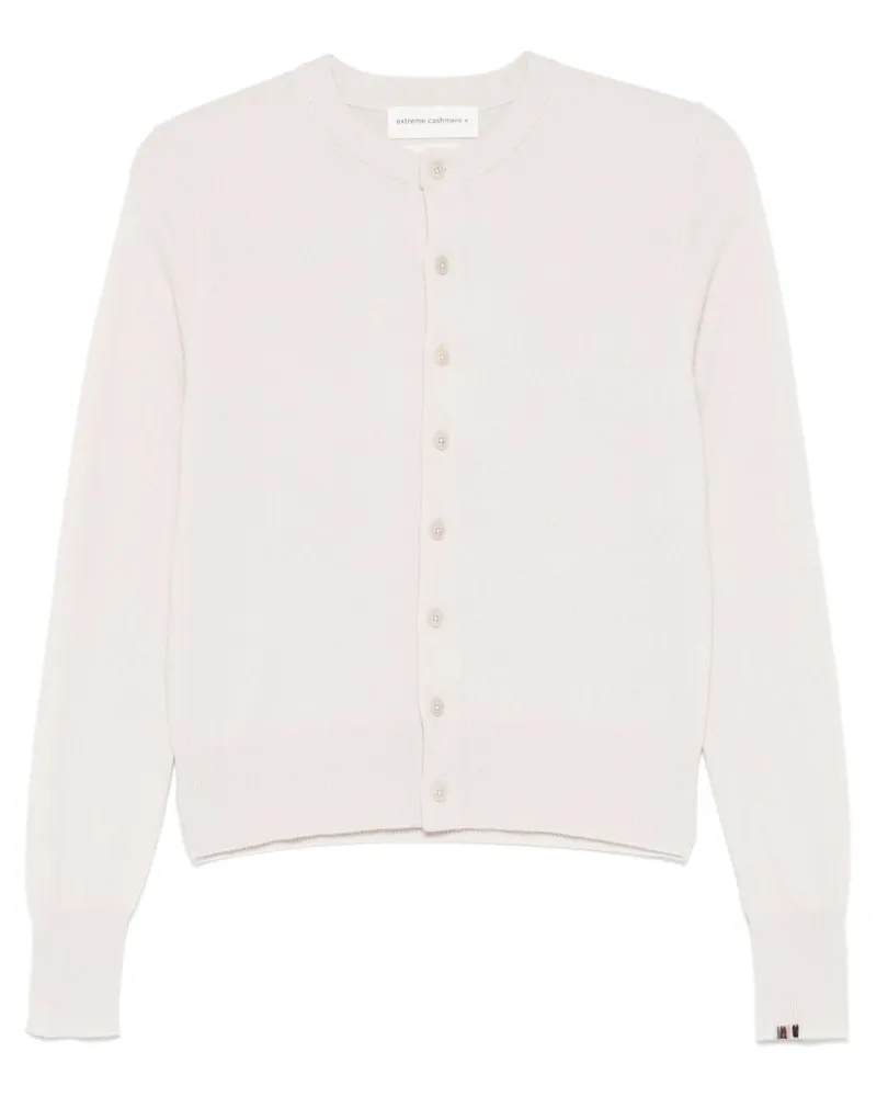 extreme cashmere Extreme Kaschmir -Kaschmir -Strickjacke White