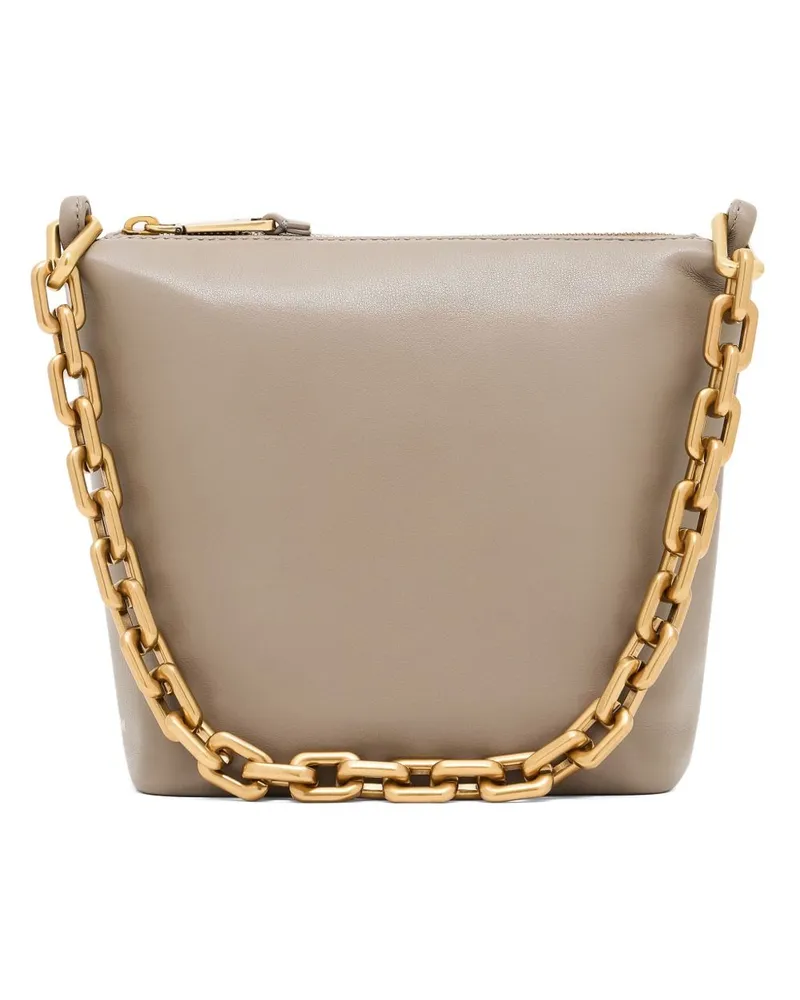 Emporio Armani kleiner Leder -Hobo -Tasche Dove