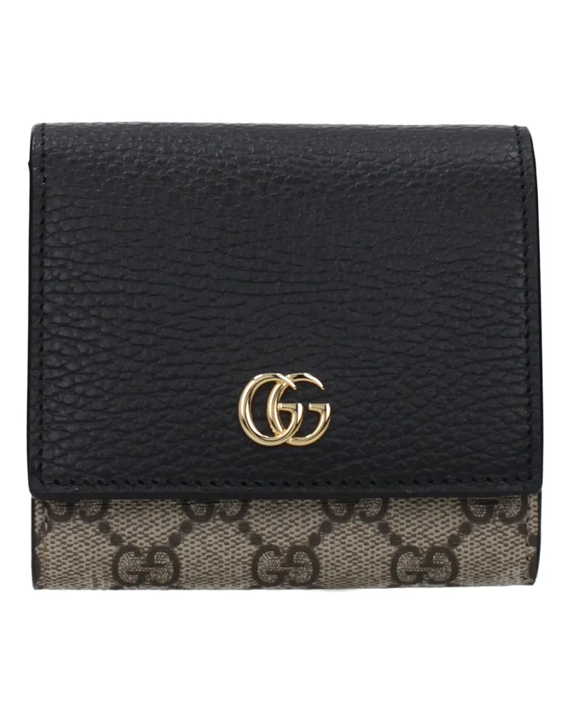 Gucci Damens Geldbörse Stoff Beige/Schwarz -