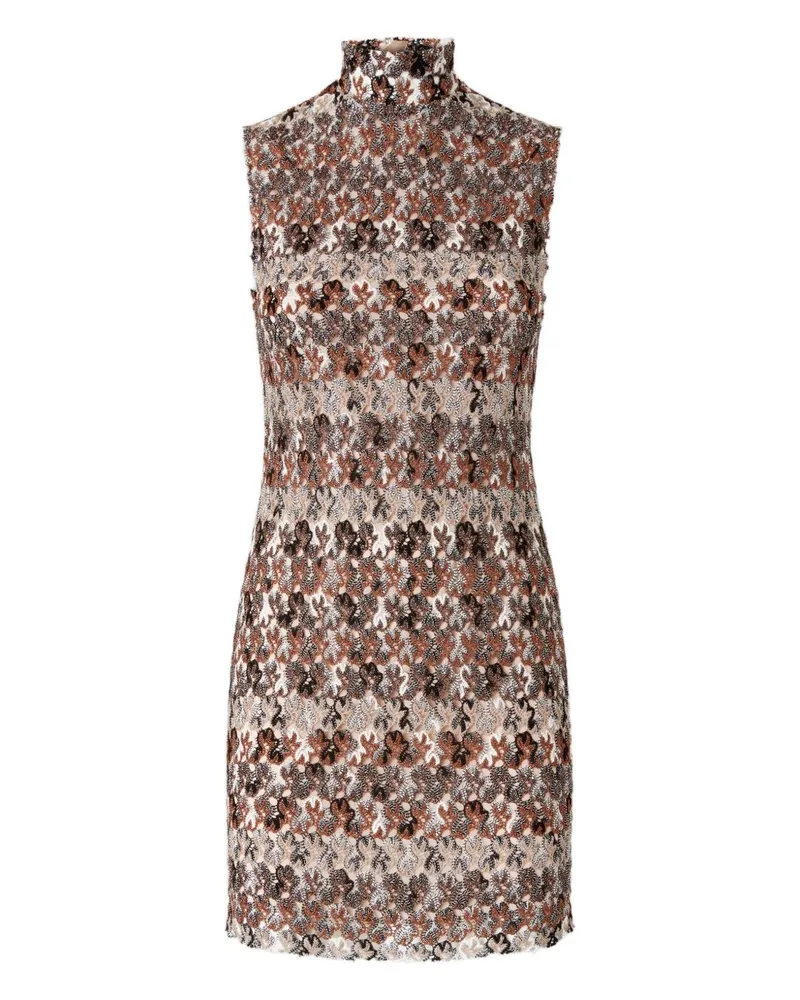 Missoni ärmellose kurzes Kleid Marrone