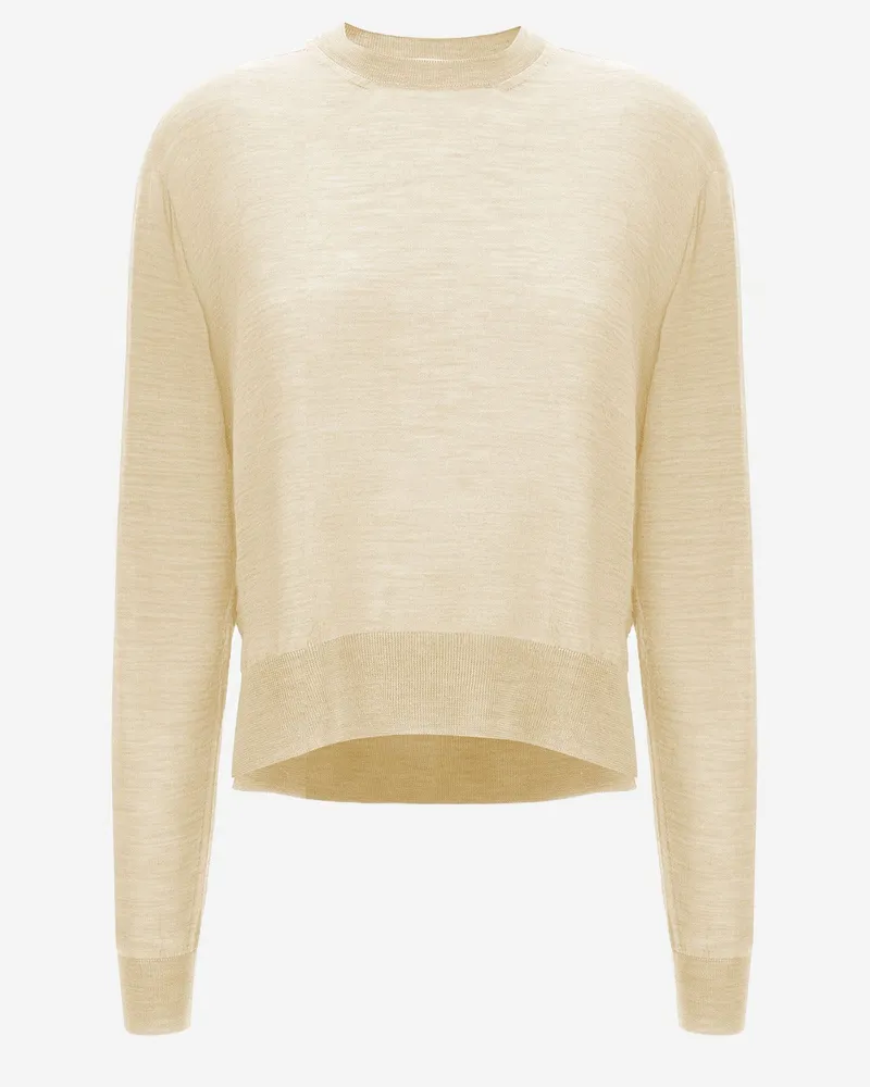 Jil Sander Pullover aus Woll- und Kaschmirmischung Yellow