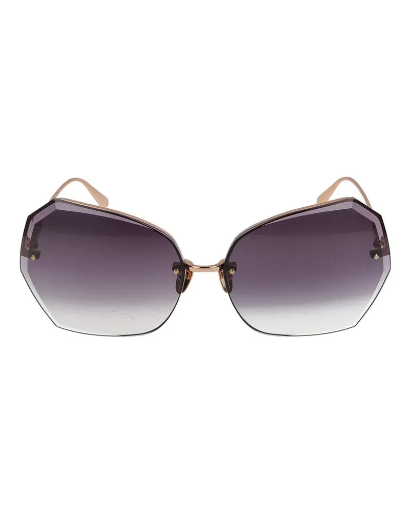 Linda Farrow Sonnenbrille  LFL1546 Lila C3 Rose Gold /15 /140 C3