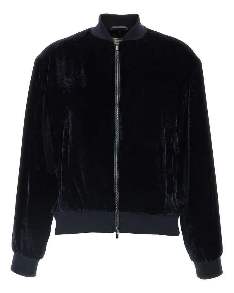 Peserico Bomber Sweatshirt Blue