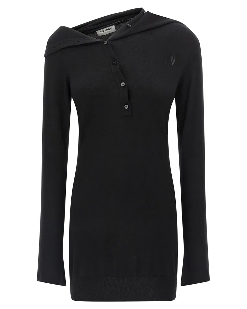 ATTICO Das Attico Cashmere Wollkleid Black