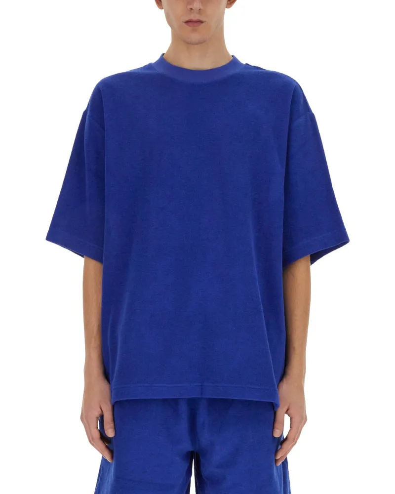 Burberry übergroßes T -Shirt Azure