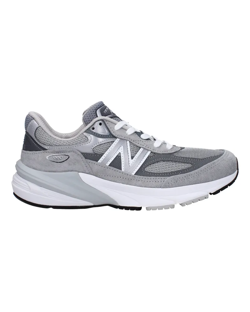 New Balance 990 Herrens Graue Wildleder-Sneaker -