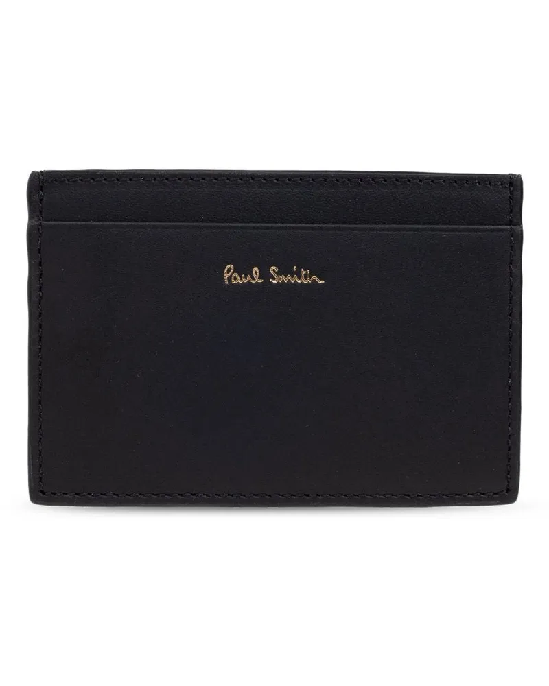 Paul Smith Signature Stripe Lederkartenkoffer Black