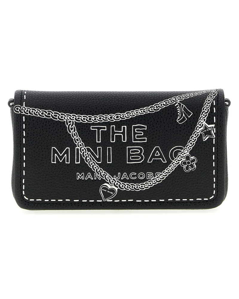 Marc Jacobs der Trompe L"Oeil Leder Mini" Crossbody -Tasche Black