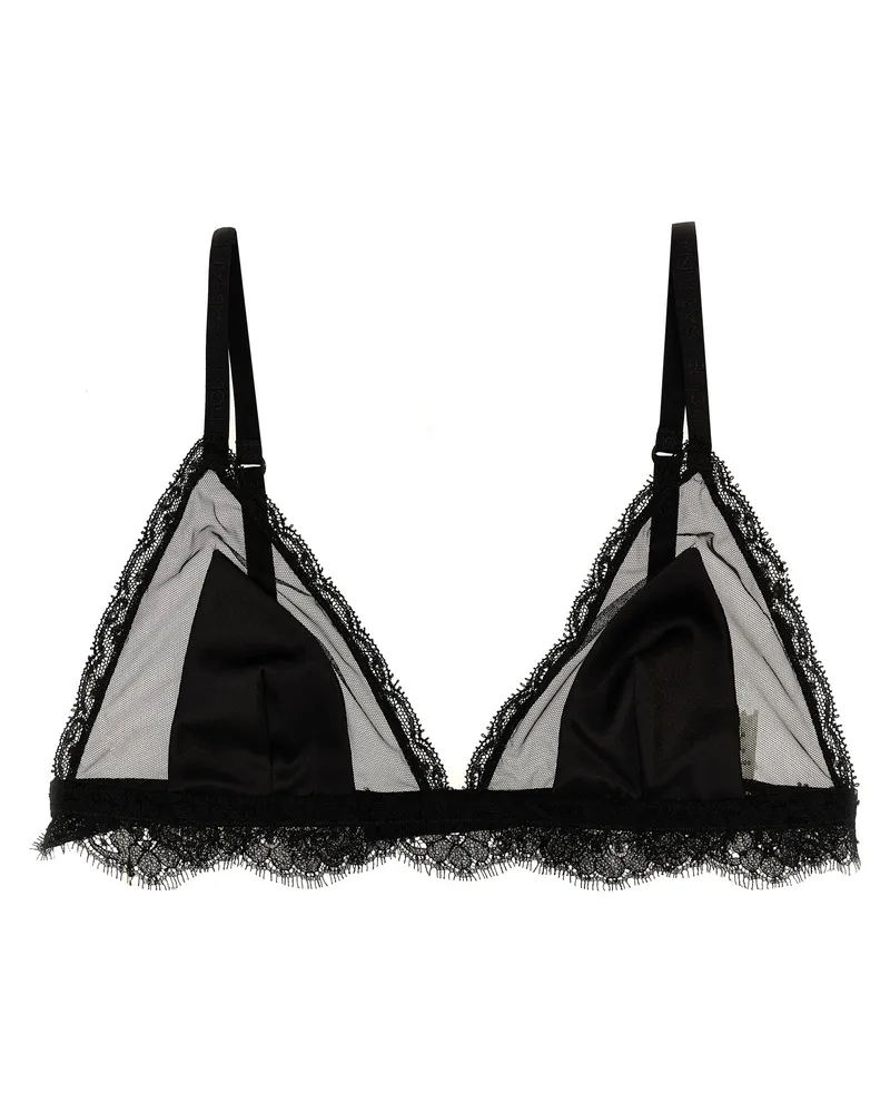 Dolce & Gabbana Lace Seide Tüll BH Black