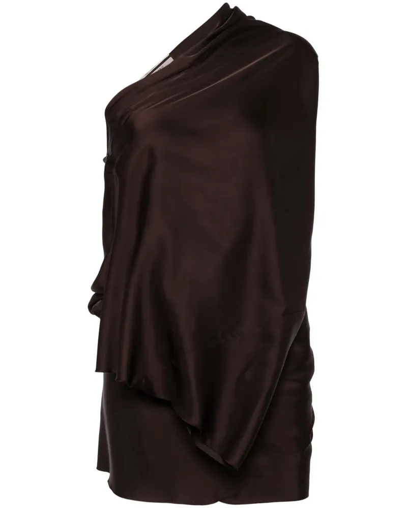 Rick Owens Single Sleeve Top Mahogany