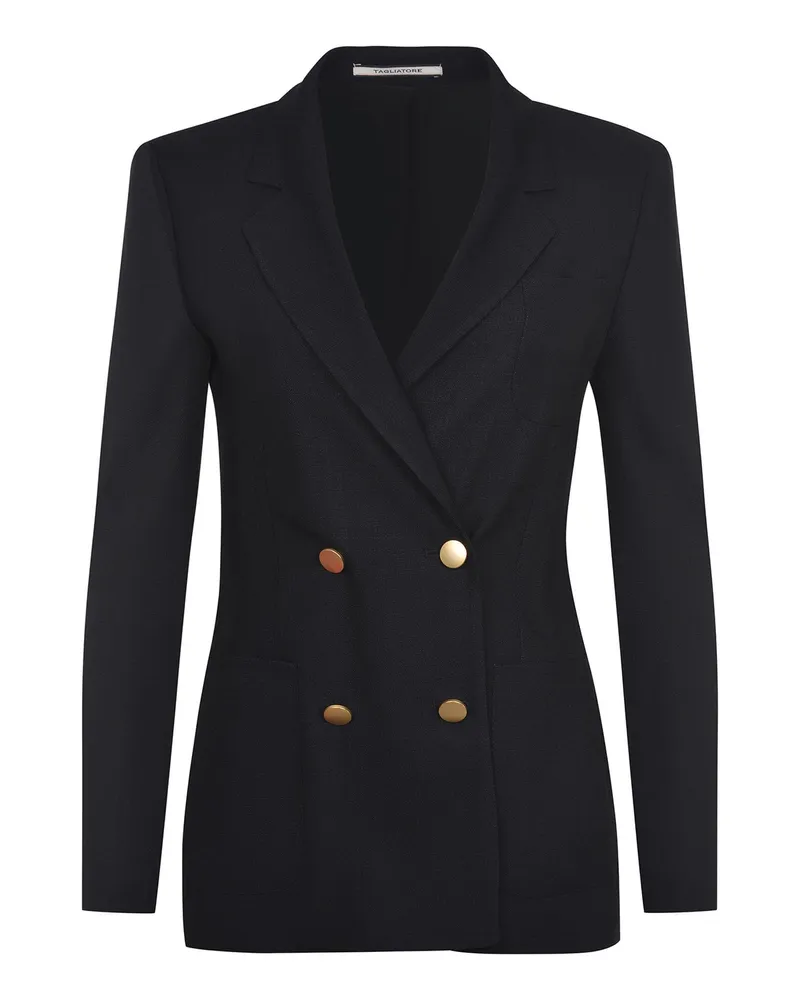 Tagliatore J Nayade Jacke aus einer Viskose -Mischung Black