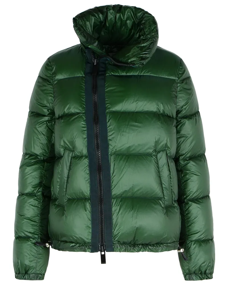Sacai Green Polyamid Down Jacke Green