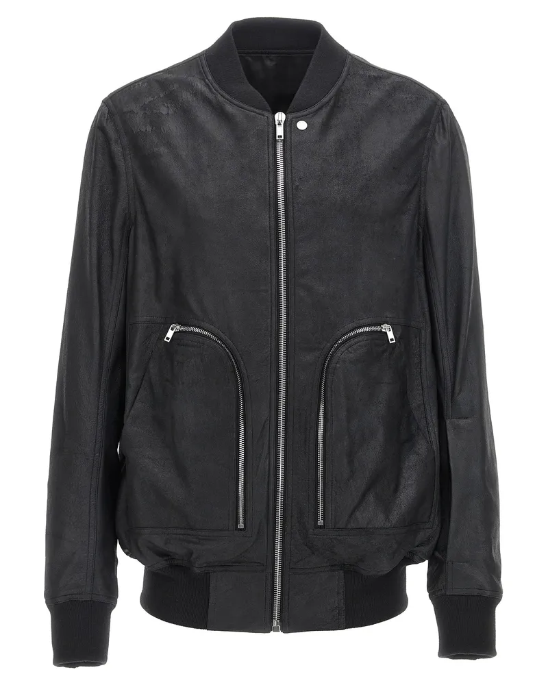 Rick Owens Bauhaus Flug' Bomberjacke Black