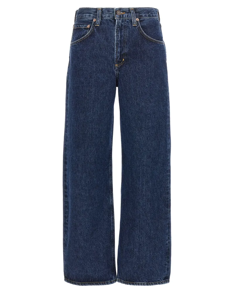 AGOLDE niedrige Kurve' Jeans Blue