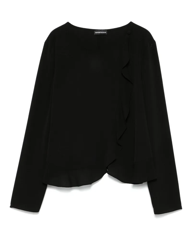 Emporio Armani Crepe Blazerjacke Black