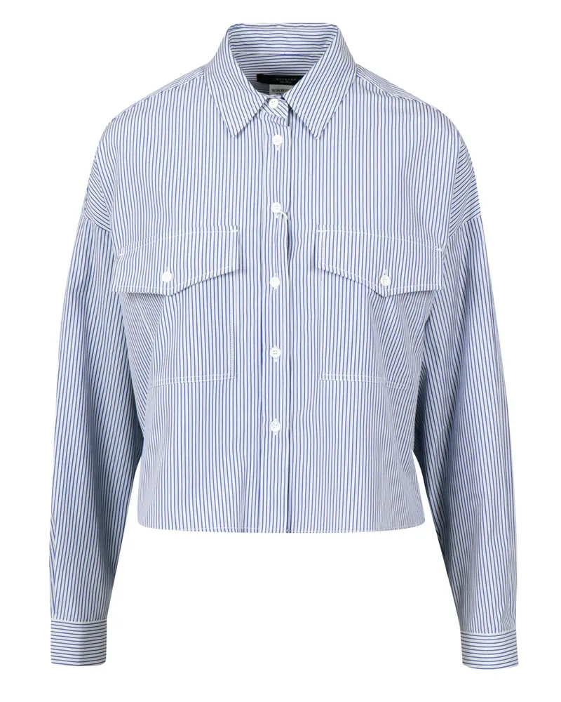 Max Mara Shirts Oceano+bianco