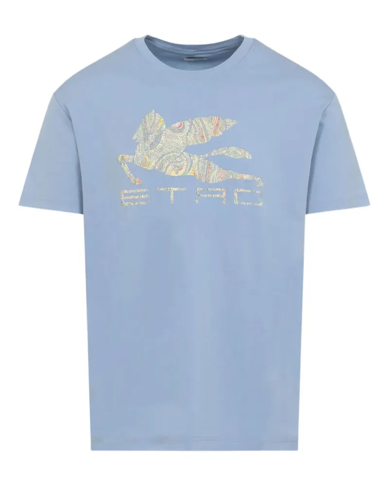 Etro Pegasus Motiv T -Shirt F3981