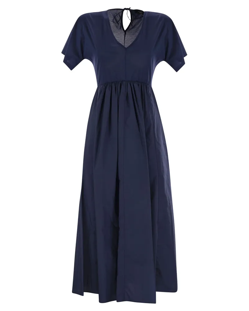 Max Mara Wochenende Max Mara Bronzo Wide Jersey Kleid Blue