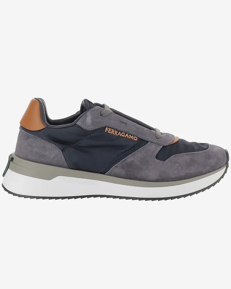 Ferragamo Leder -Sneaker Red