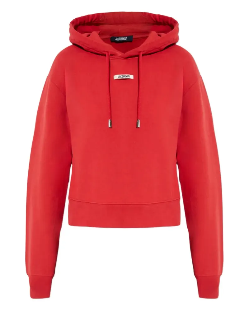 Jacquemus der Gros Grain Hoodie Red