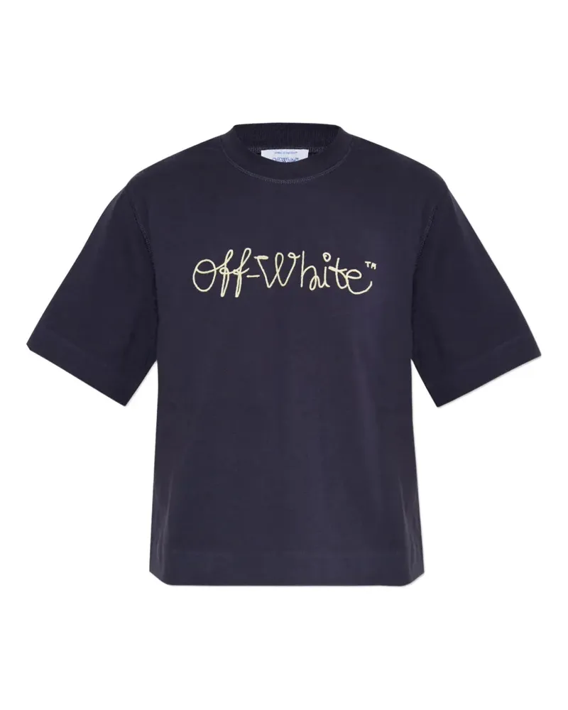 OFF-WHITE T -Shirt mit bestickten Logo 4c19