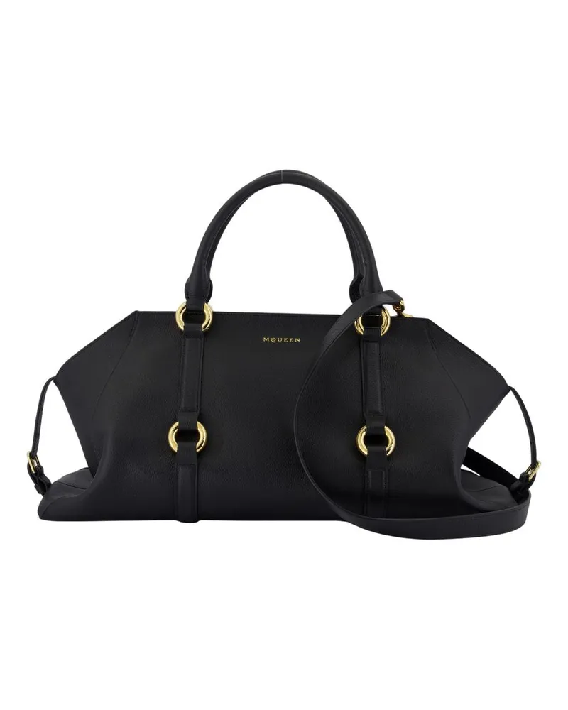 Alexander McQueen Farringdon Medium Geldbörse  Leder schwarz Schwarz