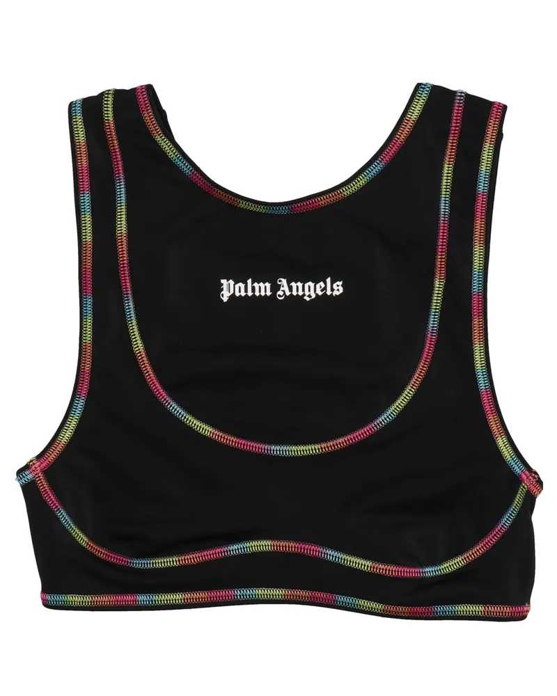 Palm Angels Rainbow Miami' Sport -Top Black