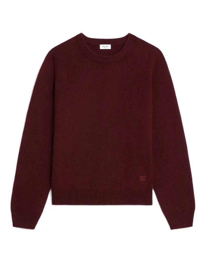 Celine C bloßer Pullover Red