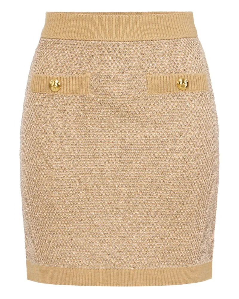 Elisabetta Franchi Wolle gestrickt Beige
